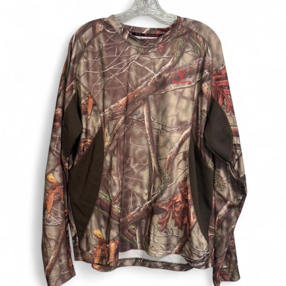 Huntworth camo long sleeve shirt size XL‎